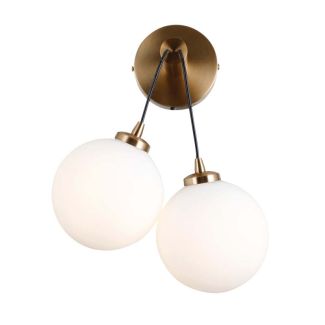 ITALUX WL-54456-2-HB Perlos kinkiet mosiądz