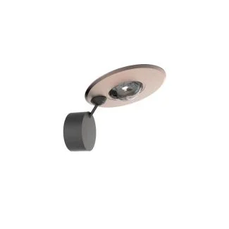 YASKR WL0124 SOLENIA lampa naścienna czarny + szczotkowane różowe złoto