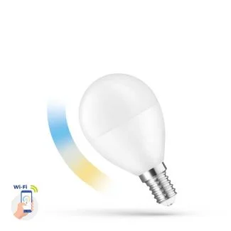 SPECTRUMLED 14414 Żarówka LED KULKA 5W E-14 230V CCT+DIM Wi-Fi Spectrum SMART