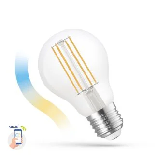 SPECTRUMLED 14418 Żarówka LED GLS 5W E-27 COG 230V CCT+DIM CLEAR Wi-Fi Spectrum SMART