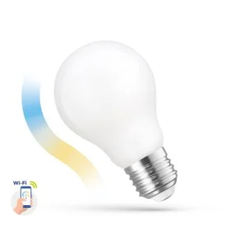 SPECTRUMLED 14419 Żarówka LED GLS 5W E-27 COG 230V CCT+DIM MILKY Wi-Fi Spectrum SMART