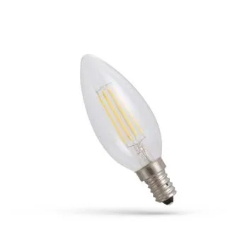 SPECTRUMLED 14646 Żarówka LED ŚWIECOWA E-14 230V 5.5W COG WW CLEAR DIMMABLE SPECTRUM