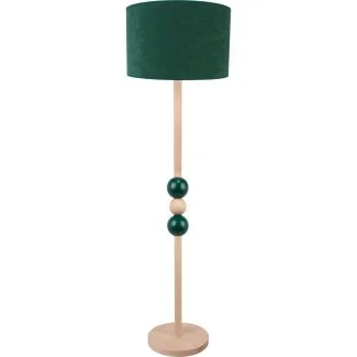 HELLUX 8113153 Lampa podłogowa Bolla butelkowa zieleń