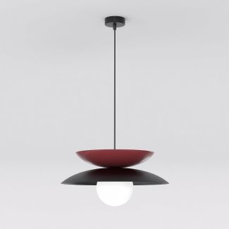 EMIBIG 1639/2 NAGOYA 1 BLACK/BU LAMPA WISZĄCA