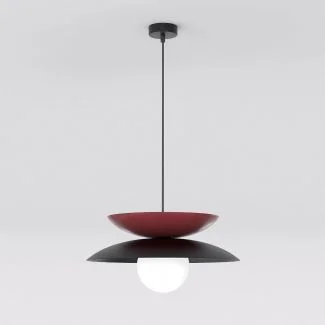 EMIBIG 1639/2 NAGOYA 1 BLACK/BU LAMPA WISZĄCA
