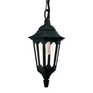 ELSTEAD PR9-BLACK Latarnia wisząca Parish - 1 źródło światła - Czarna
