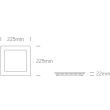 ONE LIGHT 50122FA/W/W Maragkas biały downlight LED IP40 3000K 22W 550mA