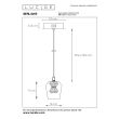 LUCIDE BERLIANE 00430/04/60 lampa wisząca
