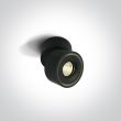 ONE LIGHT 12108LA/B/W Psaru czarna regulowana oprawa sufitowa COB LED 3000K 8W