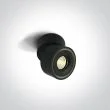 ONE LIGHT 12108LA/B/W Psaru czarna regulowana oprawa sufitowa COB LED 3000K 8W