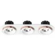 RENDL R13245 SHARM R III wpuszczana biała miedź 230V LED 3x10W 24° 3000K
