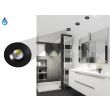CANDELLUX 2258973 SH-14 BK 3W LED 230V CZARNY oczko sufitowe lampa sufitowa HERMETYCZNA IP65 odporna na wilgoć