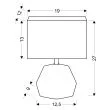 CANDELLUX 41-79930 ANIMI LAMPA GABINETOWA 1X40W E14 JASNY SZARY