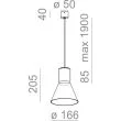 AQFORM 50474 MODERN GLASS Flared E27 zwieszany
