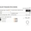 AZZARDO AZ2834 Slim 9 Round 3000K IP44 (black)
