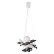 HELLUX 1041039 Lampa wisząca Samolot mały czarno-biały