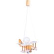 WYPRZEDAŻ HELLUX 1041009 Lampa wisząca Samolot mały biało-naturalny