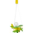 HELLUX 1041024 Lampa wisząca Samolot mały zielony