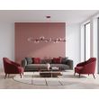 EMIBIG 1645/8 MAGNUS 8 BURGUNDY TRANSPARENT LAMPA WISZĄCA