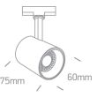 ONE LIGHT 65646T/W/W Lampiri biały track spot COB LED 3000K 8W AC LED