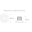 ONE LIGHT 11106PF/C Florina biały ognioodporny wpust LED 4000K 6W