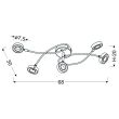 CANDELLUX 98-66039 VINOLA PLAFON 5X5W LED CHROM 3000K