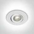 ONE LIGHT 11105ABGL/W Kakopetria biały wpust z oprawką GU10 MR16
