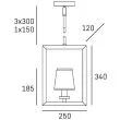 WYPRZEDAŻ COSMOLIGHT London P01007BK lampy wiszące design