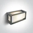 ONE LIGHT 67420/G Psofida szary zewnętrzny kinkiet E27 IP54