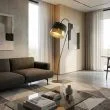 EMIBIG 1708/LP1 CANVA LP1 BLACK GOLD Lampa podłogowa