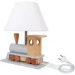 HELLUX 4112040 Lampa stołowa Lokomotywa szara
