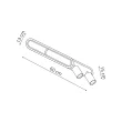 LIGHT PRESTIGE LP-0612/2C L BK Spot Parma 2 długi czarny 2xGU10 LED CCT