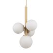 SIGMA 33606 Perla 4 lampa wisząca złoty,biały
