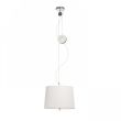RENDL R12477 LEVITA wisząca regulowana biała chrom 230V E27 42W