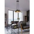 CANDELLUX 33-16416 NUBIA LAMPA WISZĄCA CZARNY 3X60W E27 KLOSZ ZŁOTY