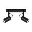 IDEUS 04394 LOFTA GU10 2L BLACK Oprawa ścienno-sufitowa