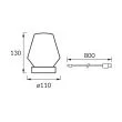 IDEUS 04403 ABI LED CRYSTAL WW CW Lampka stołowa SMD LED