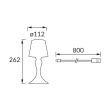 IDEUS 04413 BARON LED BLACK CCT Lampka stołowa SMD LED