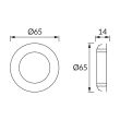IDEUS 04458 ROLO LED C 1,9W BLACK NW Oprawa dekoracyjna LED