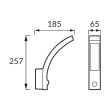 IDEUS 04460 SONET LED S 10W WHITE NW Oprawa hermetyczna z czujnikiem ruchu