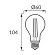 IDEUS 04473 FILAMENT ERSTE LED E27 8W WW Lampa z diodami COG LED