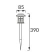 IDEUS 04604 DONA LED 39 0,06W CW Lampa solarna LED