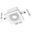 MAYTONI DL008-2-01-W Downlight Metal Modern Downlight White
