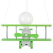 HELLUX 1041011 Lampa wisząca Samolot mały - szaro-zielony