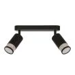 CANDELLUX 92-27672 Flin lampa sufitowa listwa czarny 2x15W GU10 klosz czarny+złoty