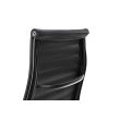 King Home A022.BLACKL Fotel biurowy AERON PRESTIGE PLUS czarny - skóra naturalna, aluminium