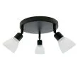CANDELLUX 98-29607 Costa plafon 3x40W E14 czarny klosz biały