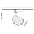 MAYTONI TR003-1-6W3K-B Single phase track system Track lamps Track Lighting Black oprawa 1-fazowy