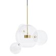 King Home XCP9148-1A Lampa wisząca CAPRI 4 złota - 60 LED, aluminium, szkło