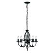 ELSTEAD ARTISAN ART5 BLACK 5Lt Chandelier/Semi-Flush